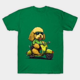 BMF Golden Doodle Riding Scooter T-Shirt